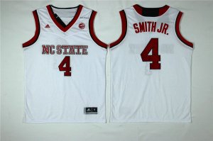 Maillot De Basket NCAA North Carolina State Dennis Smith JR 4 Blanc